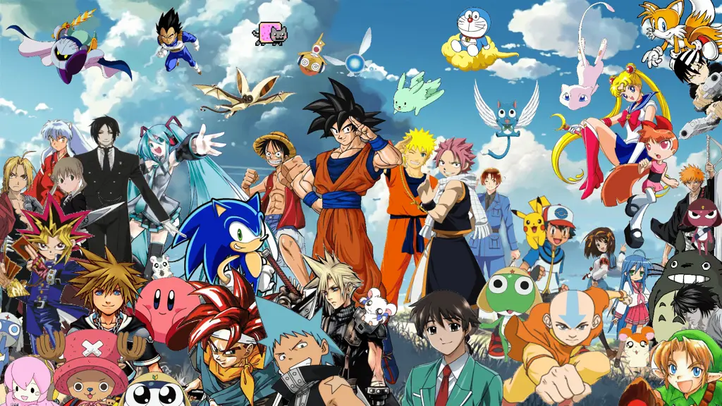 Menikmati Anime Gambar orang menonton anime