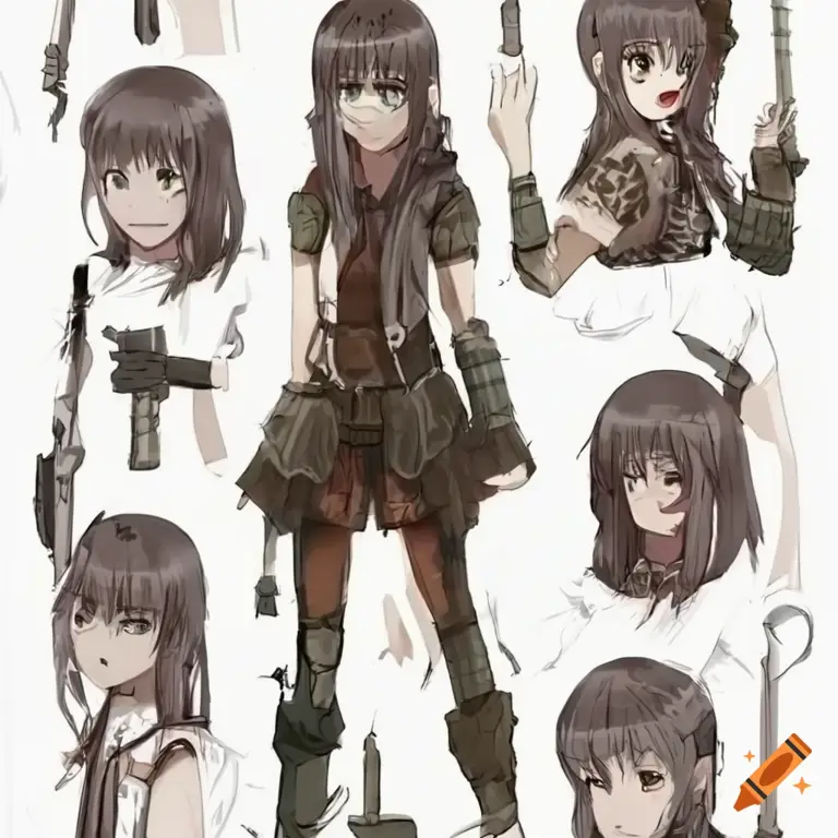 Karakter Anime yang Berjuang untuk Bertahan Hidup Gambar karakter anime yang sedang bertahan hidup