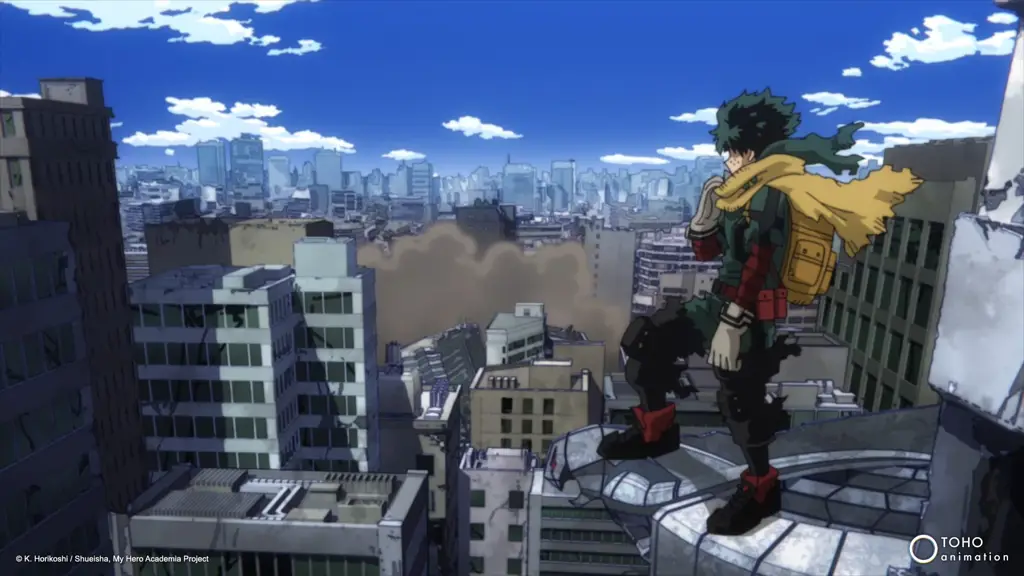 Pertarungan Epik My Hero Academia Adegan aksi dari anime My Hero Academia