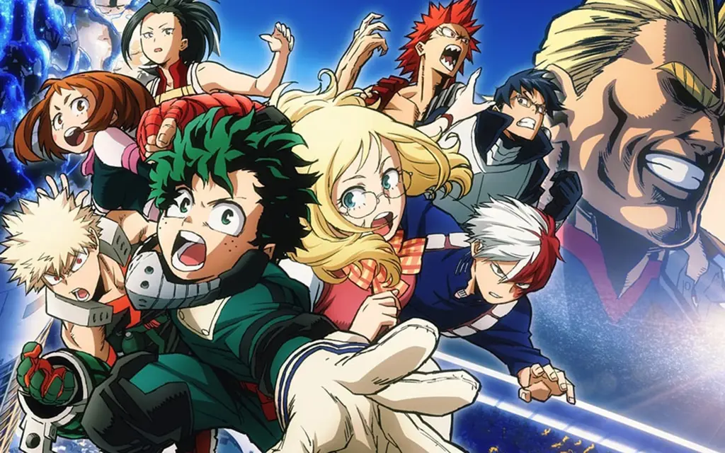 Poster Anime My Hero Academia Gambar promosi anime My Hero Academia