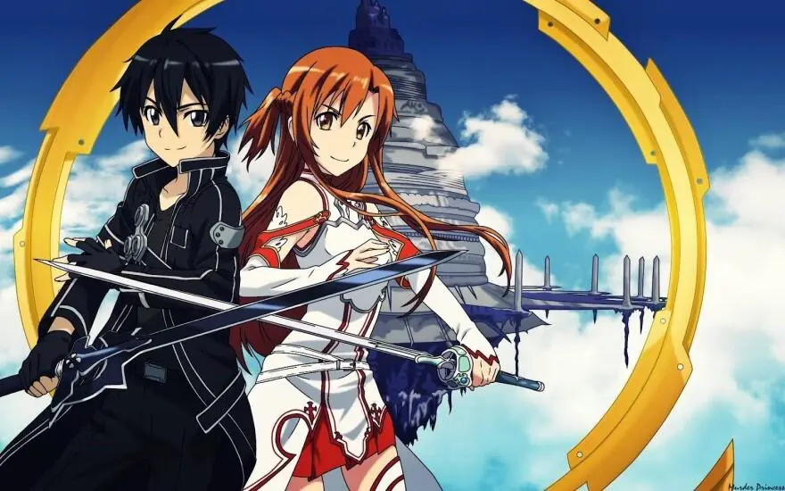 Potongan adegan anime yang menampilkan percintaan dan aksi seru Adegan percintaan dan aksi anime