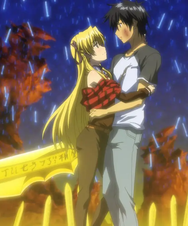 Cuplikan adegan romantis dalam anime Adegan romantis anime