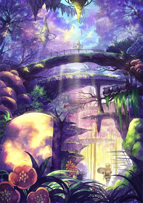 Dunia Isekai yang Menakjubkan Pemandangan dunia fantasi anime