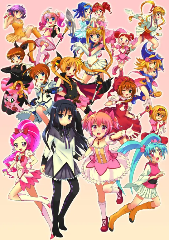 Gadis Sihir: Kekuatan Ajaib dan Petualangan Tak Terbatas Gambar anime gadis sihir dengan kekuatan supernatural