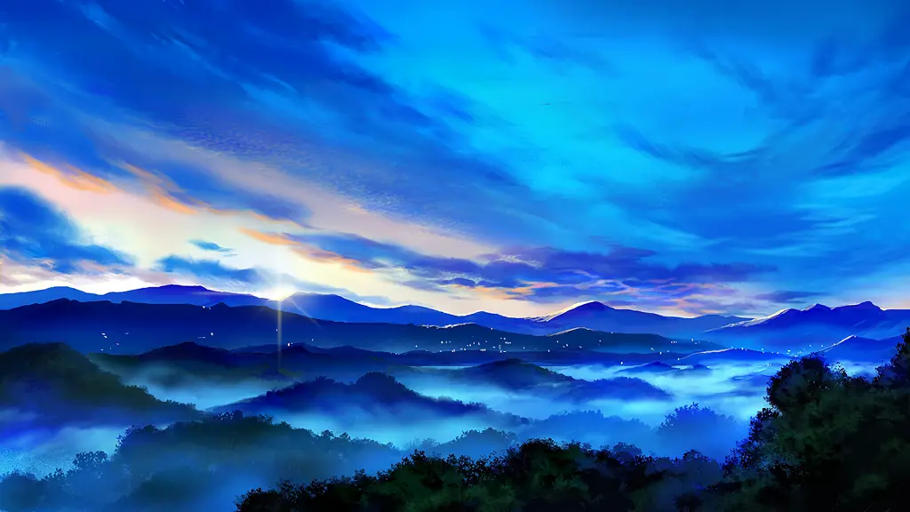 Dunia Fantasi Anime: Petualangan Tanpa Batas Gambar pemandangan fantasi dalam anime
