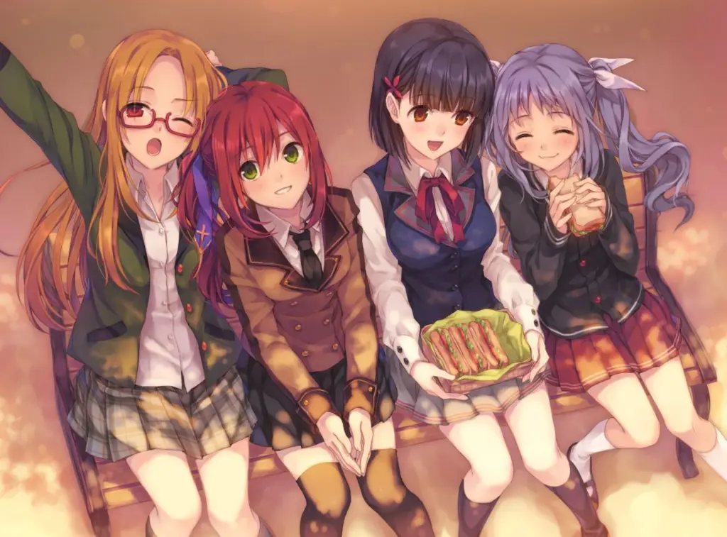 Persahabatan dalam Anime Slice of Life Sebuah gambar kelompok gadis anime yang berteman