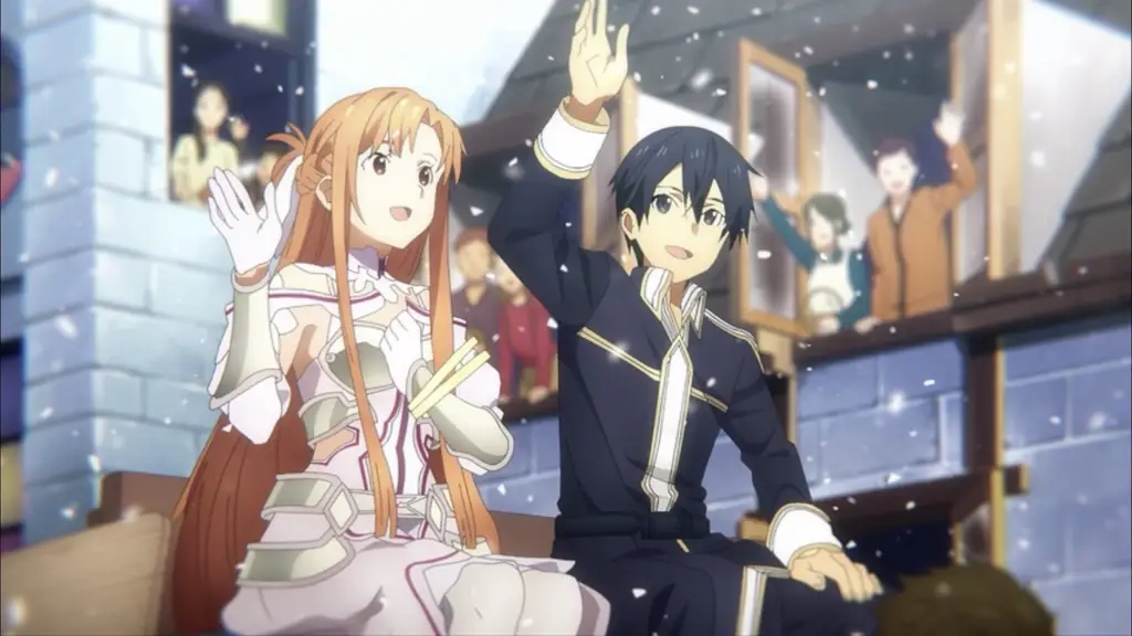 Petualangan di Dunia SAO Screenshot dari anime Sword Art Online