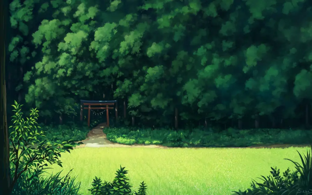 Keindahan Visual dalam Anime 2020 Pemandangan alam anime