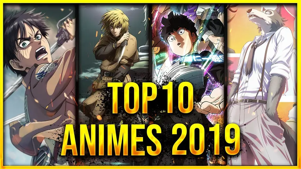 Anime-anime Terbaik Tahun 2019 Gambar berbagai poster anime terbaik tahun 2019