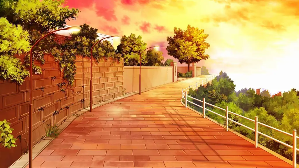 Pemandangan Indah dalam Anime Gambar pemandangan anime