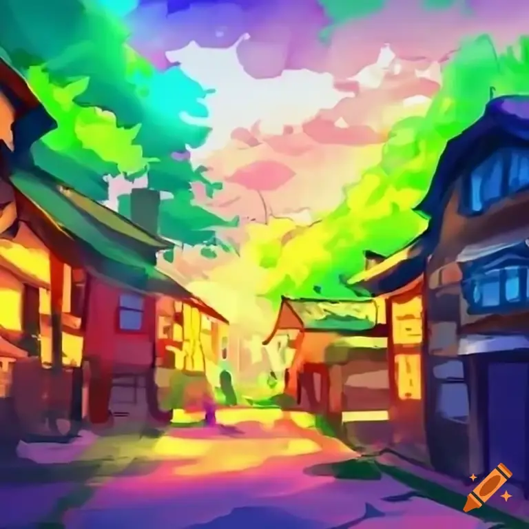 Pemandangan pedesaan yang damai dalam anime Non Non Biyori