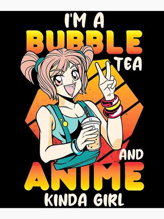 Menikmati anime sambil minum teh Teh dan anime