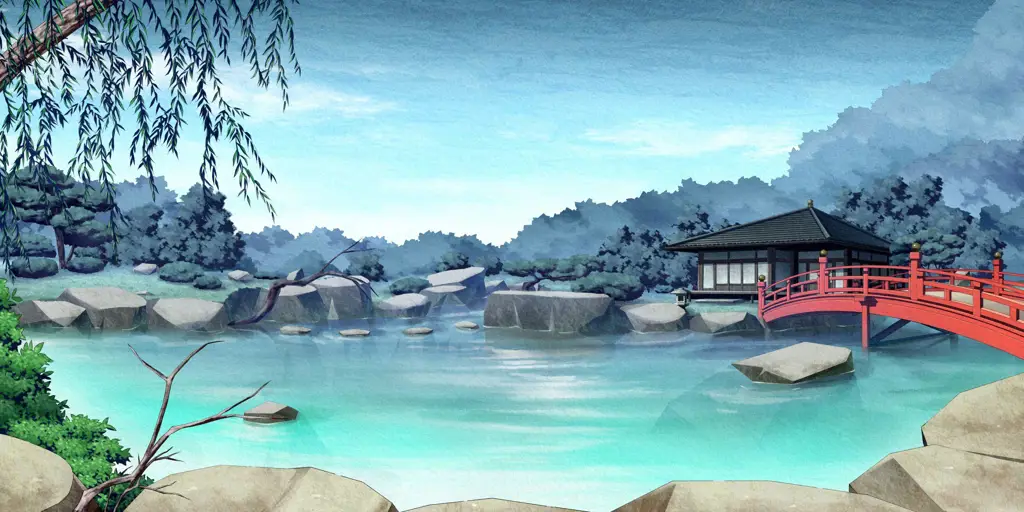 Keindahan Alam dalam Anime Slice of Life Gambar pemandangan pedesaan Jepang yang indah